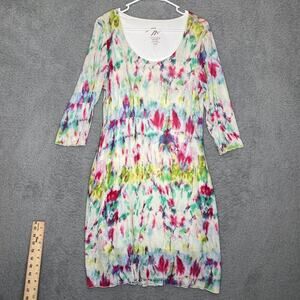 Miracle body by miraclesuit womens tie dye dress cover up colorful beach light